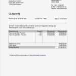 Einmalige Rechnung Als Privatperson Vorlage Erstaunlich Gutschrift Vorlage Kostenlos