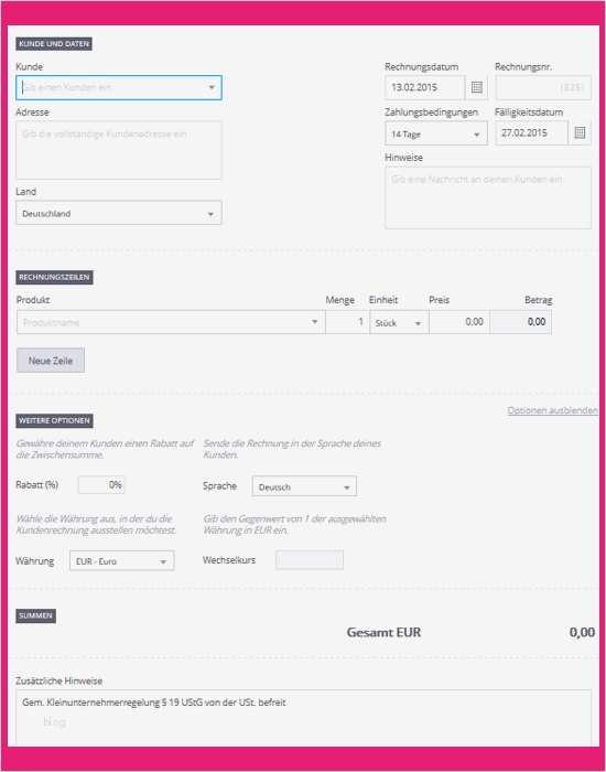 Einmalige Rechnung Als Privatperson Vorlage Schön Rechnungsprogramme 13 Anbieter Im Überblick
