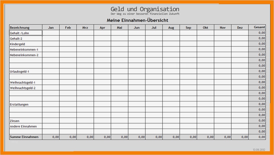 Einnahmen Ausgaben Vorlage Erstaunlich 6 Einnahmen Ausgaben Vorlage