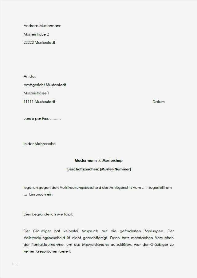Einspruch Geschwindigkeitsüberschreitung Vorlage Erstaunlich Einspruch Vollstreckungsbescheid Muster Zum Download