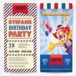 Eintrittskarte Geburtstag Vorlage Elegant Einladungskarten Als Zirkus Eintrittskarte Zum Geburtstag