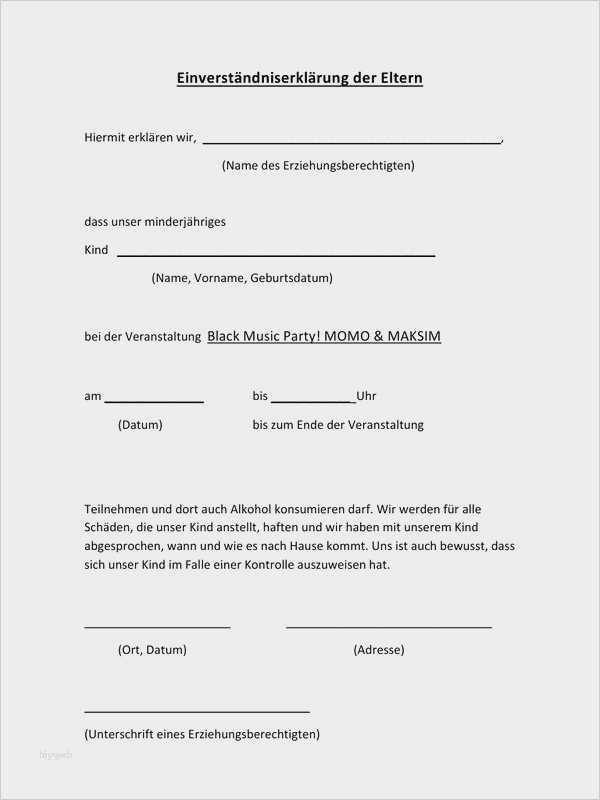 Einverständniserklärung Fotos Kindergarten Vorlage Wunderbar Ziemlich Einverständniserklärung Für Eltern Ideen