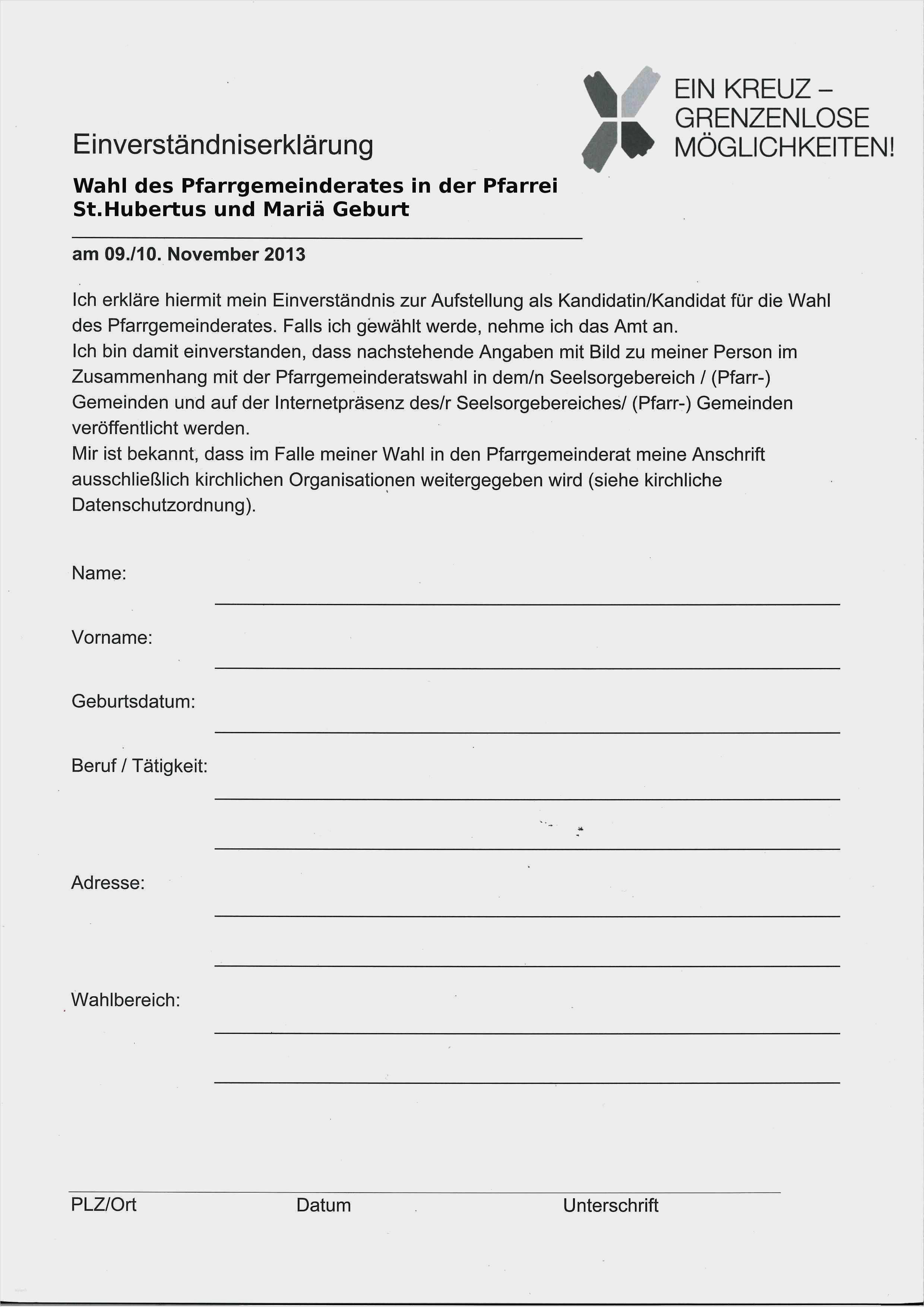 Einverständniserklärung Vorlage Urlaub Erstaunlich Einverständniserklärung Kind Urlaub Vorlage – Rari