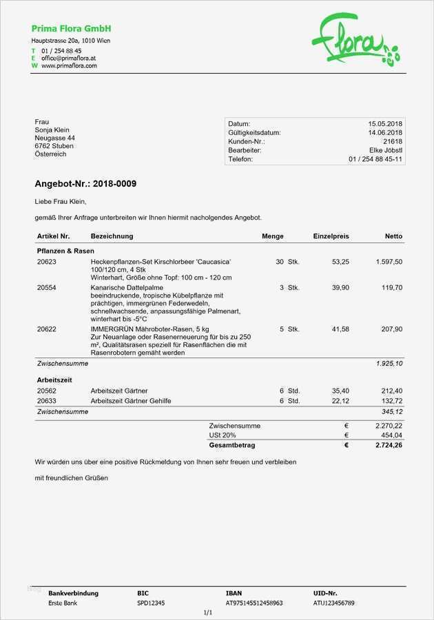 Elektro Angebot Vorlage Elegant Angebot Schreiben