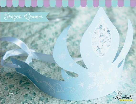 Elsa Krone Vorlage Inspiration Elsa Crown for Frozen Birthday Party Instant Download Pretty