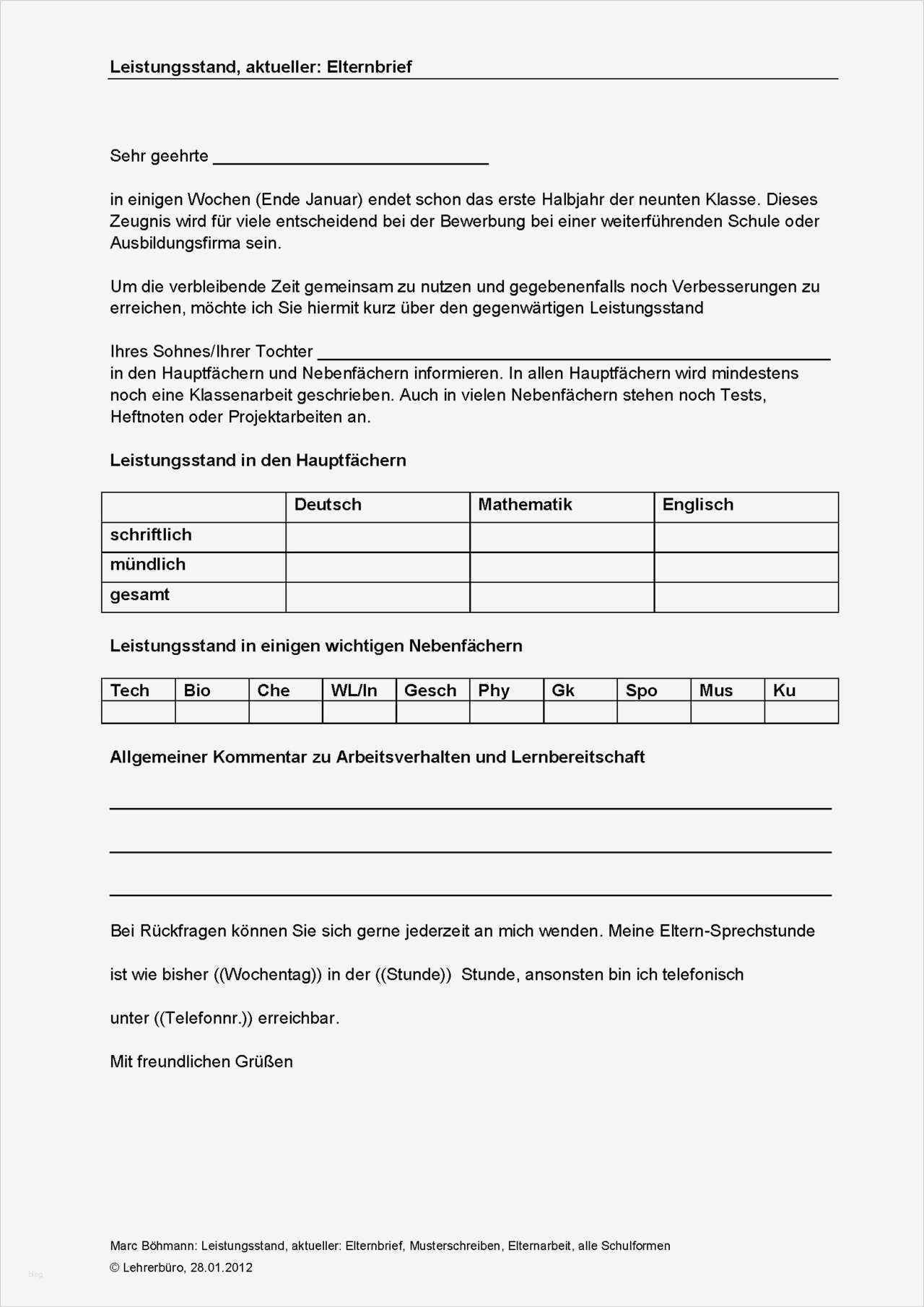 Elternbrief Klassenfahrt Vorlage Beste Elternarbeit · Grundschule · Lehrerbüro