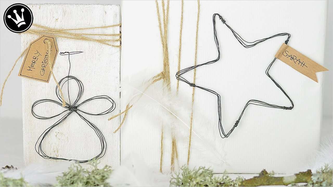 60 Cool Engel Aus Draht Biegen Vorlage Bilder 2 DIY Weihnachtsdeko selber machen Engel und Stern aus