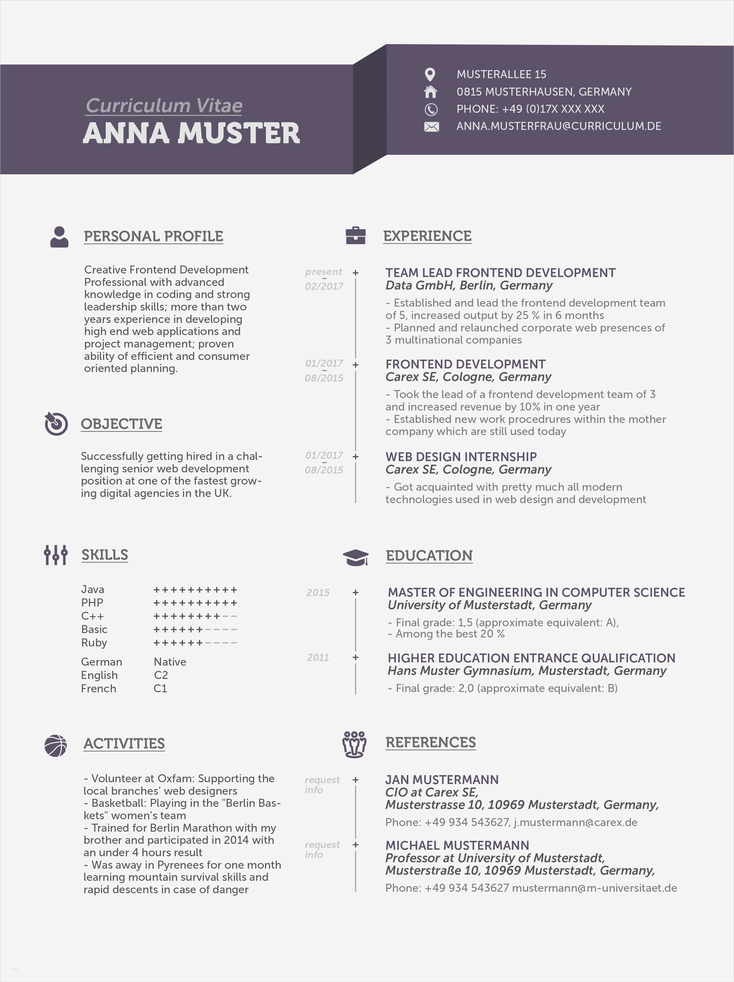 Englisch Bewerbung Vorlage Cool Lebenslauf Auf Englisch Tipps Für Den "cv"