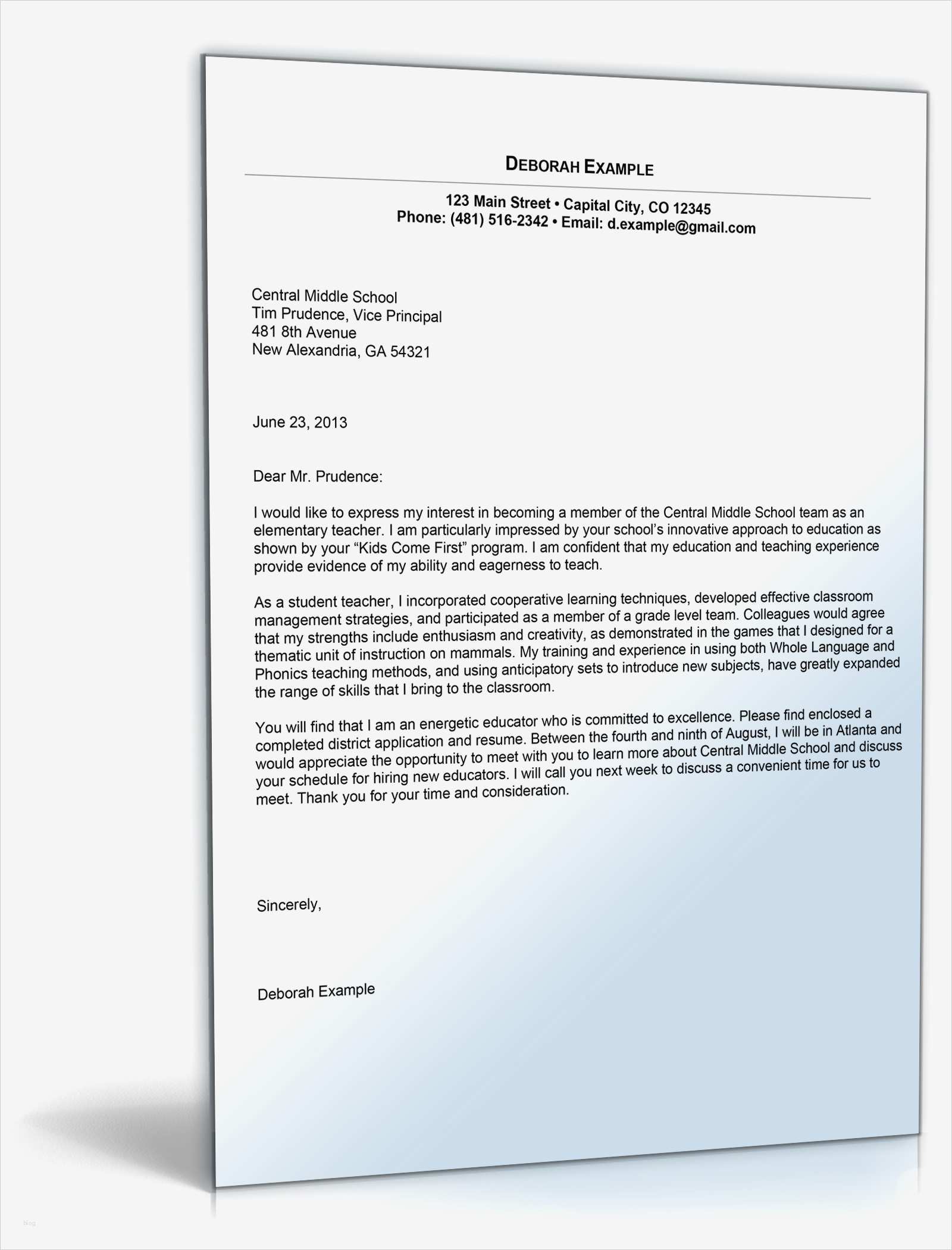 Englisch Bewerbung Vorlage Großartig Anschreiben Bewerbung Für Lehrer Englisch