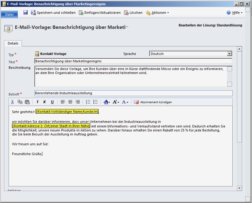 Englische E Mail Schreiben Vorlage Erstaunlich Microsoft Dynamics Crm 2011