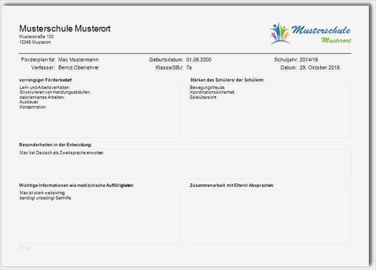 Entwicklungsbericht Vorlage Kindergarten Einzigartig Förderplan Schreiben Mit Förderplaner