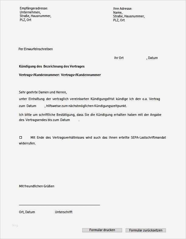 Ergo Direkt Zahnzusatzversicherung Kündigung Vorlage Genial Vertragskündigung Vorlage Download