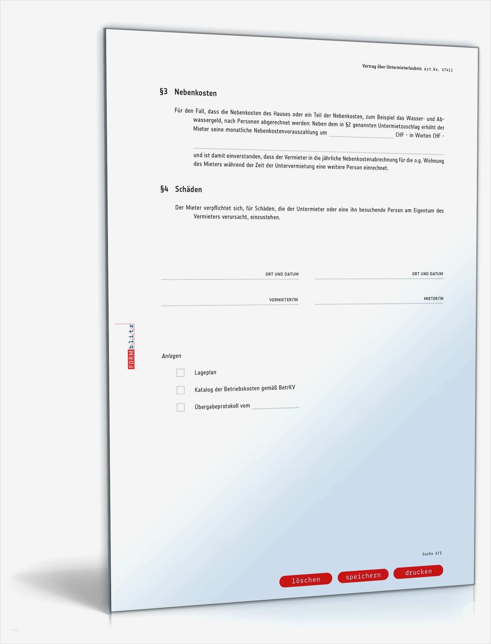 Erlaubnis Untervermietung Vorlage Erstaunlich Vertrag über Untermieterlaubnis Muster Vorlage Zum Download