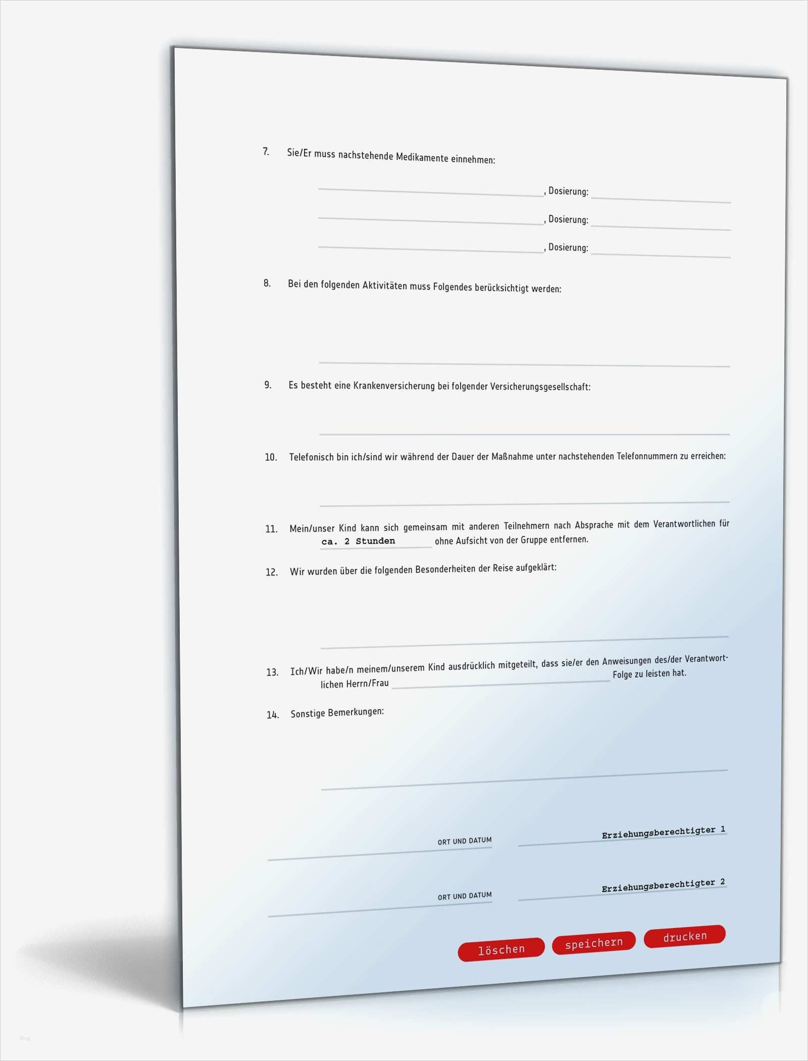 Erlaubnis Zur Untervermietung Vorlage Genial Einverständniserklärung Der Eltern Zur Vereins Oder