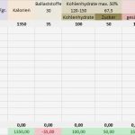Ernährungstagebuch Vorlage Excel Luxus atemberaubend Nährwerttabellen Excel Fotos