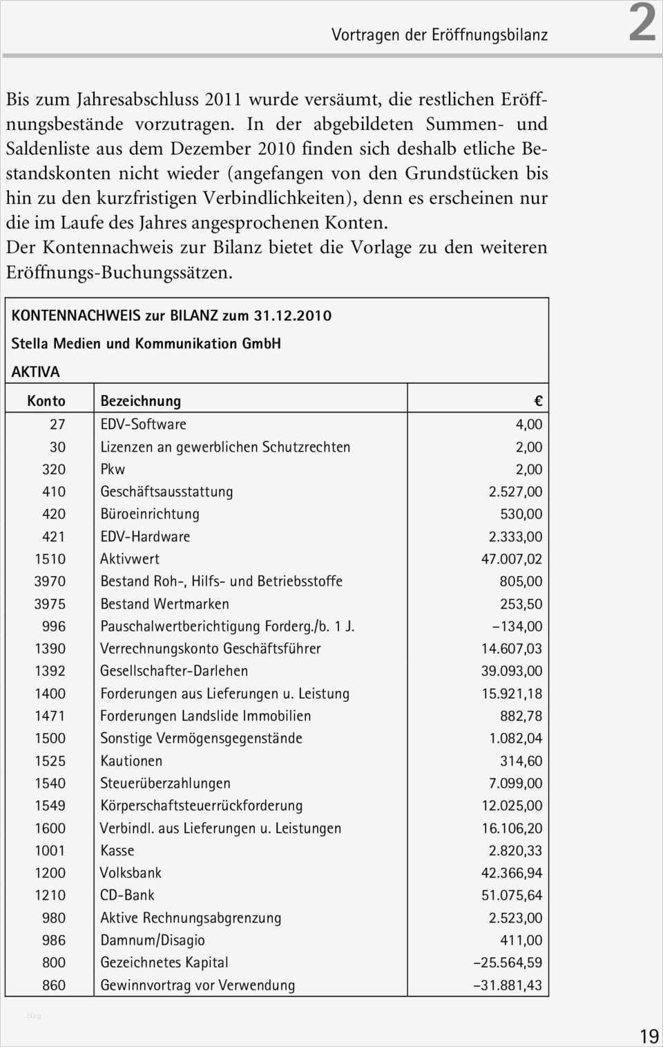 Eröffnungsbilanz Vorlage Pdf Beste 2 Vortragen Der Eröffnungsbilanz Pdf