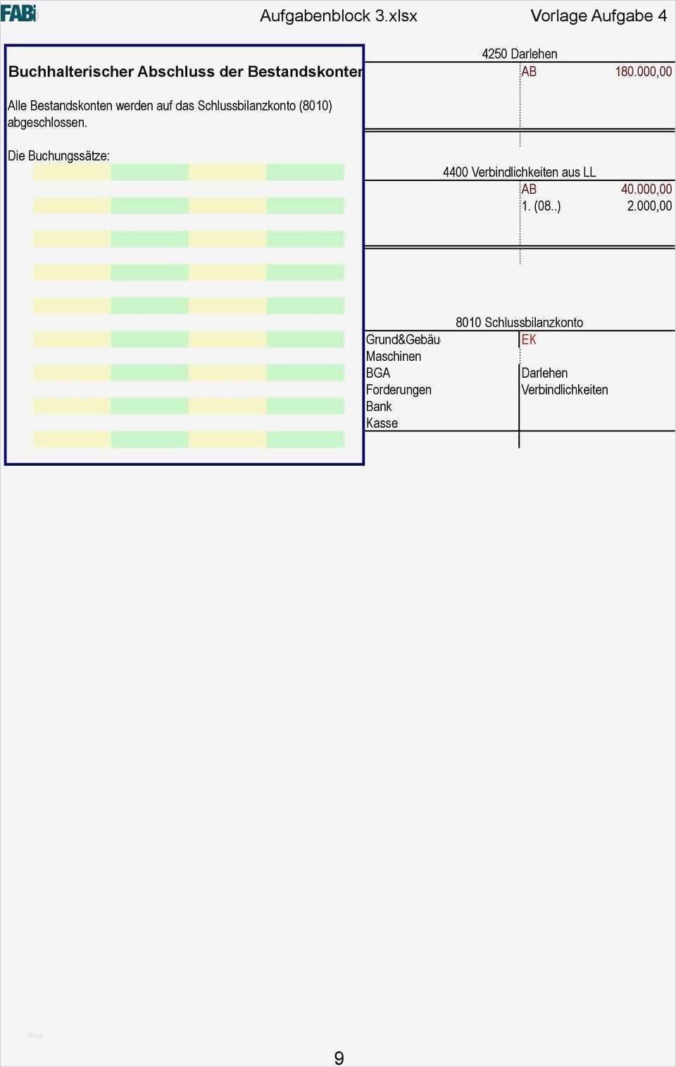 Eröffnungsbilanz Vorlage Pdf Wunderbar Aufgabenblock 3 Xlsx Vorlage Aufgabe 1 Pdf