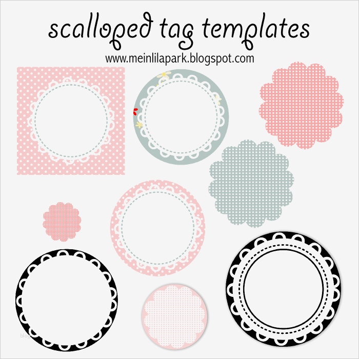 Etikett Vorlage Vintage Erstaunlich Free Printable Scalloped Tag Templates Muschelrand
