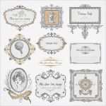 Etikett Vorlage Vintage Schönste 古風