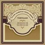 Etikett Vorlage Vintage Wunderbar Vintage Hintergrunddesign Dekoratives Etikett