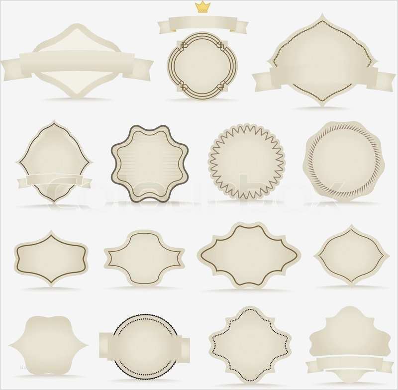 Etiketten Vorlage Rund Gut Vektor Vintage Etiketten Vorlage Für Einen Text