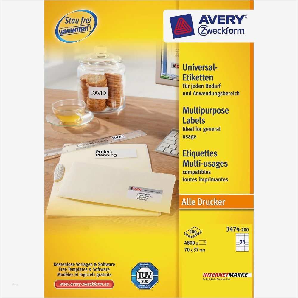 Etiketten Vorlagen 70 X 37 Mm Neu Avery Zweckform Universal Etiketten 3474 70 X 37 Mm