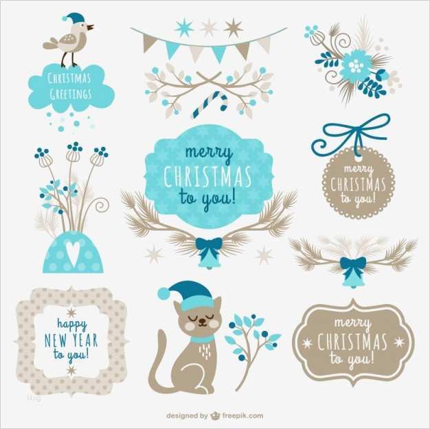 Etiketten Vorlagen Weihnachten Kostenlos Schön Retro Stil Weihnachten Etiketten