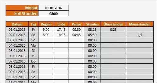 Excel Arbeitsstunden Berechnen Vorlage Gut Arbeitszeitnachweis Überstundenrechner Excel Vorlage