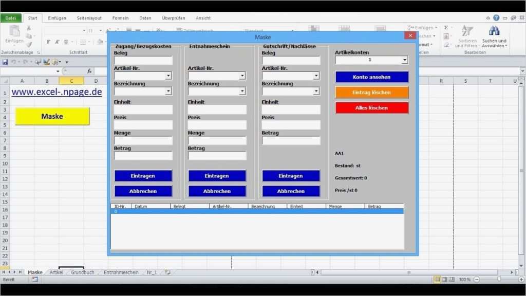 Excel Suchmaske Vorlage Schönste 2 Lagerprogramm In Excel Vba Selber Erstellen