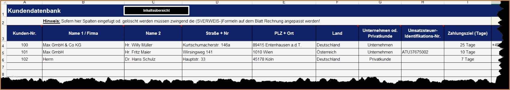 Excel Vorlage Adressen Gut Schön Excel Kundendatenbank Vorlage Ideen Entry Level