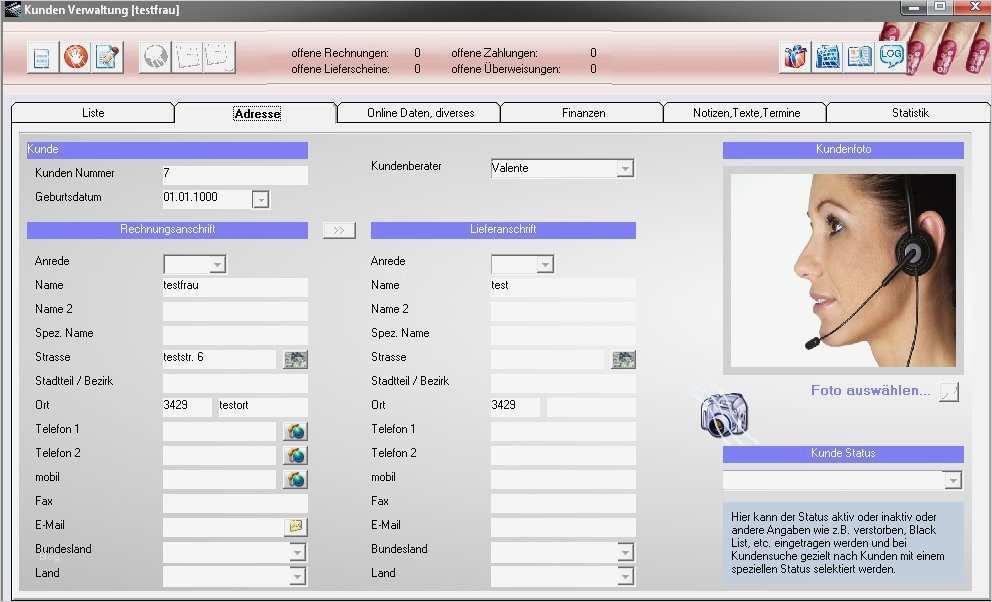 Excel Vorlage Kundenkartei Gut Nail Studio&cosmetic Manager Download