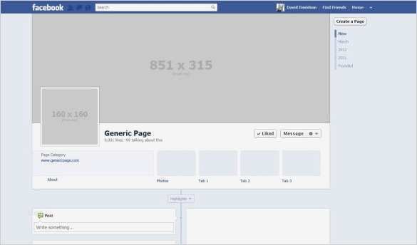 Facebook Reporting Vorlage Schön Header Template