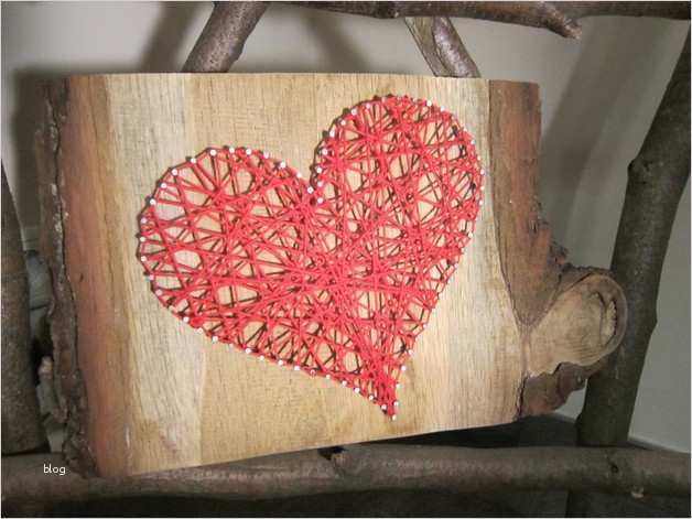 Fadenbild Herz Vorlage Fabelhaft Wanddeko Rustikales Fadenbild Herz Ein Designerstück