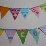 Fahnen Basteln Vorlagen Erstaunlich Diy Süße Wimpel Geschenk Idee Z B Für Geburtstag