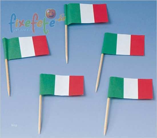 Fahnen Basteln Vorlagen Wunderbar Picks Italien Flagge 50 Stück