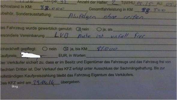 Fahrtenbuch Fahrrad Vorlage Neu Kaufvertrag Ohne Km Stand