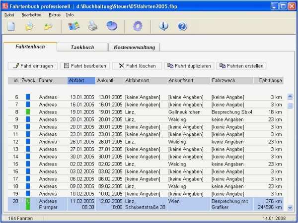 Fahrtenbuch Vorlagen Download Kostenlos Erstaunlich Fahrtenbuch Professionell Bei Freeware Download
