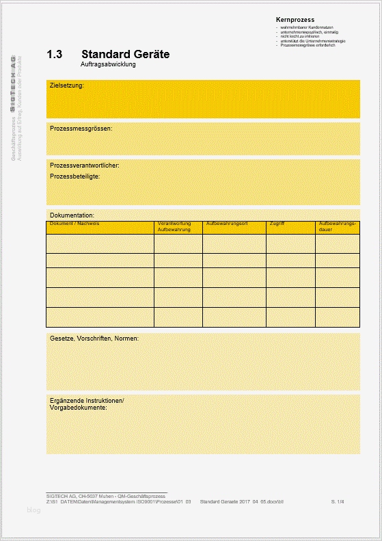 Feedback Schulung Vorlage Best Of Sigtech Ag Qm 3 Prozessbeschreibung Mit Flussdiagramm