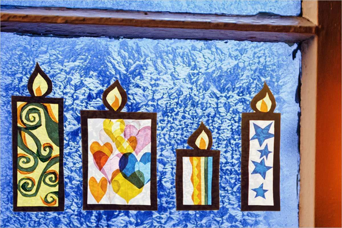 Fensterbild Kerze Vorlage Einzigartig Fensterbild Für Den Advent Familie