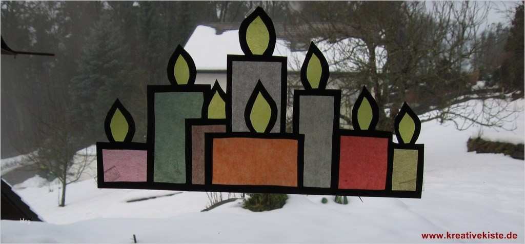 Fensterbild Kerze Vorlage Neu Fensterbild Adventskerzen