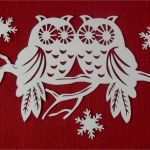 Fensterbilder Filigran Vorlagen Kostenlos Erstaunlich Eulen Duo Auf ast Fensterbild Filigran