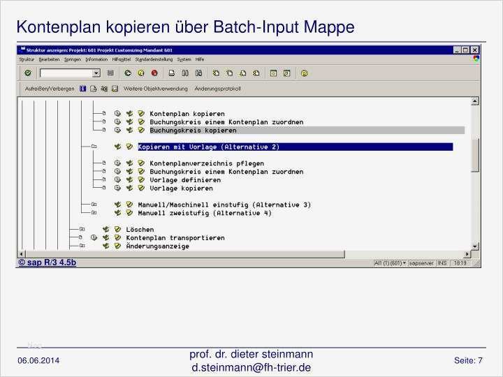 Fh Kiel Powerpoint Vorlage Wunderbar Ppt Sap Customizing Kontenplan Kopieren In Den