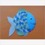 Fisch Vorlage Zum Basteln Erstaunlich Einen Regenbogenfisch Mit Bierdeckel Basteln