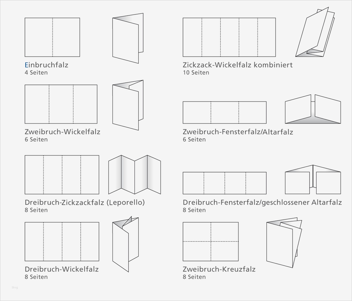 Flyer Din A4 6 Seiten Wickelfalz Vorlage Hübsch Ver Di – Falzarten