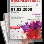 Flyer Einladung Vorlage Bewundernswert Kostenlose Flyer Vorlagen Für Abschlussbälle Von