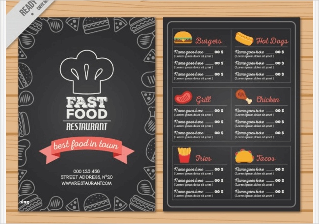 Flyer Gastronomie Vorlage Elegant 77 Kostenlose Speisekarten Vorlagen Zum Selbst Gestalten