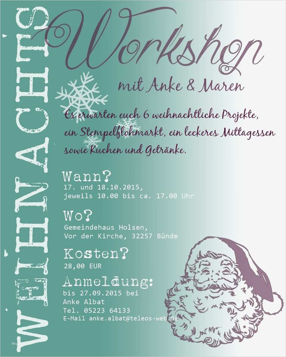 Flyer Mit Telefonnummer Zum Abreißen Vorlage Großartig Ankes Papierfabrik Einladung Zum Weihnachtsworkshop