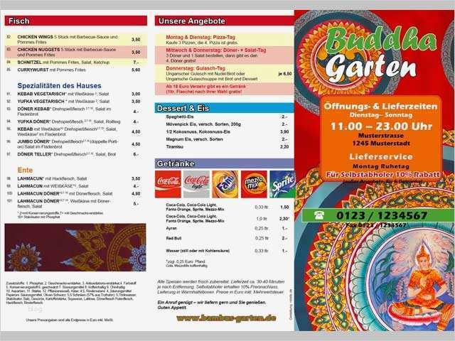 Flyer Wickelfalz 6 Seitig Vorlage Inspiration Muster Imbiss Flyer Speisekarte Gastronomie