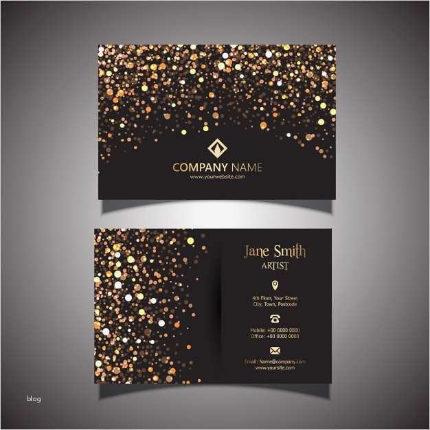 Folder Vorlagen Gratis Best Of Cartão De Visita Elegante Um Ouro E Design Preto