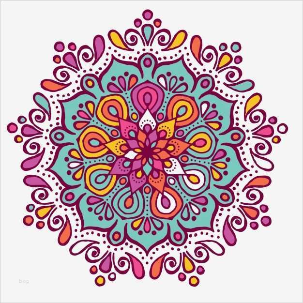Folder Vorlagen Gratis Beste Mandala Colorido Con formas Florales